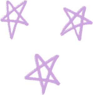 Estrela traço efeito giz